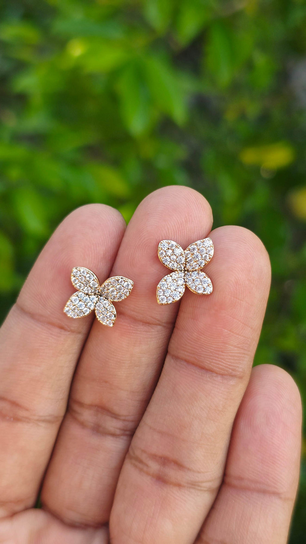 Gold Plated Aurora Studs | Anti Tarnish