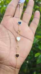 Gold Plated Black Bracelet | Anti Tarnish