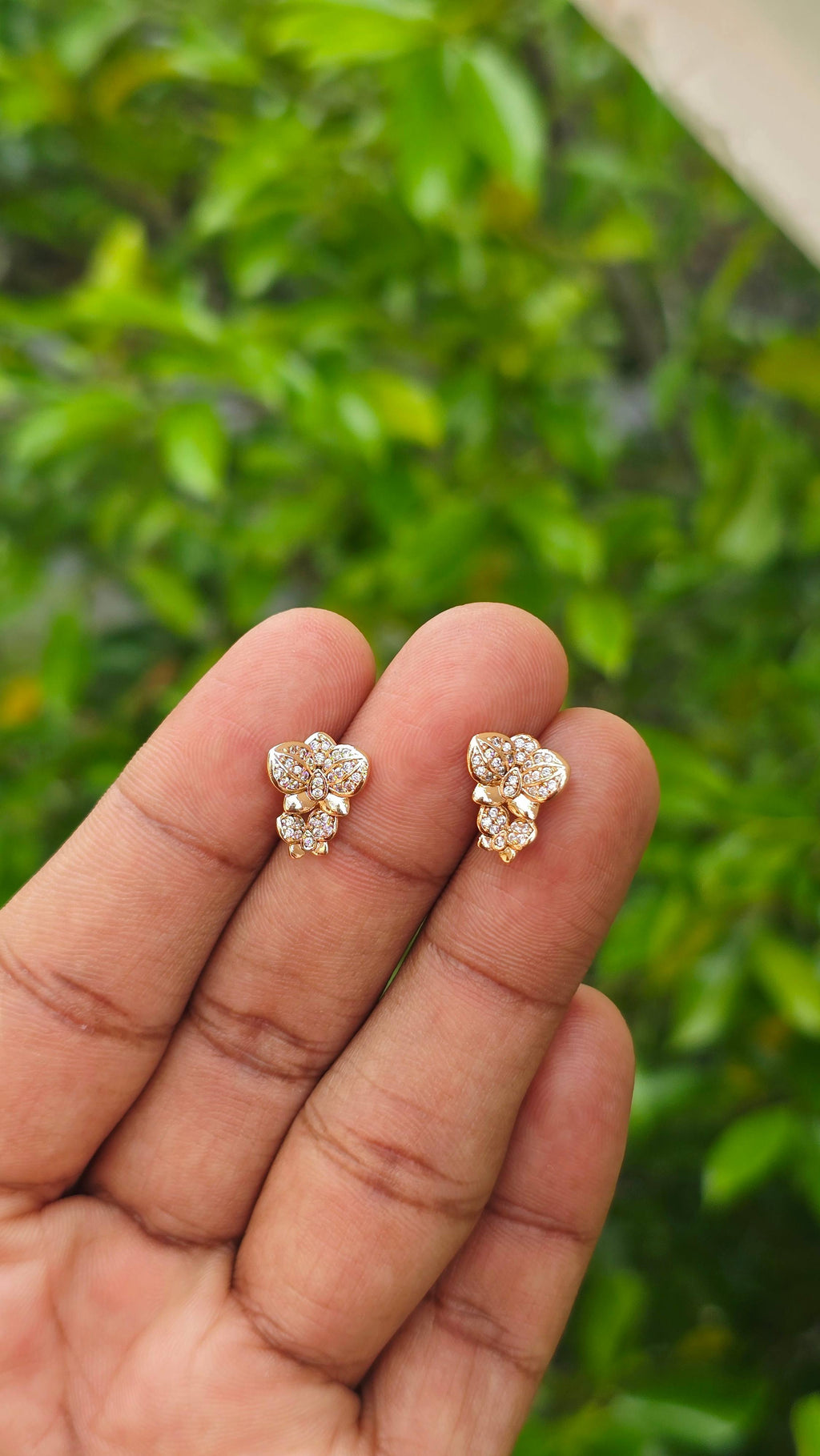 Gold Plated Bloom Studs | Anti Tarnish