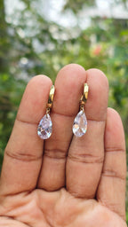 Gold Plated Blu Earring | Anti Tarnish