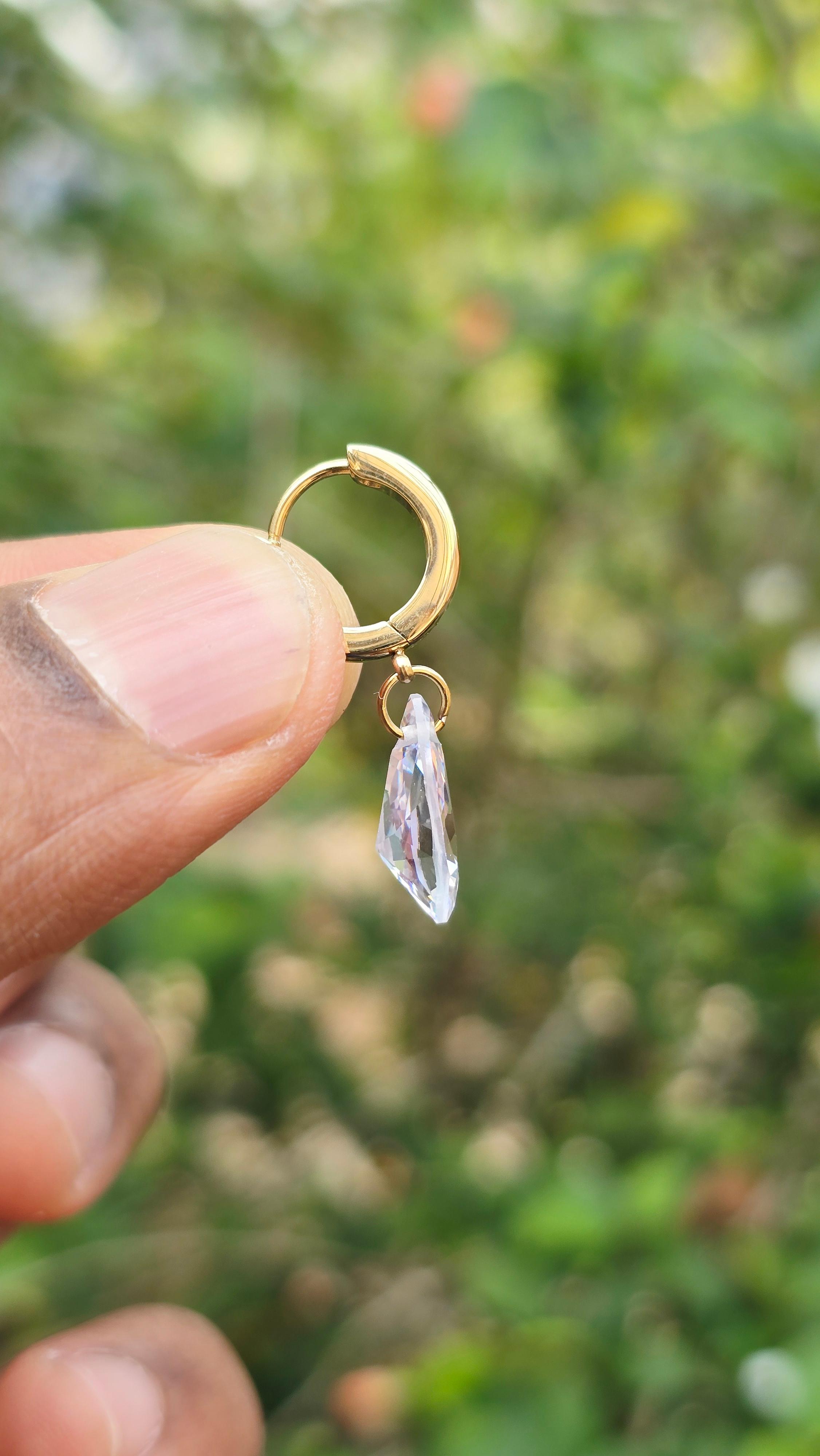 Gold Plated Blu Earring | Anti Tarnish
