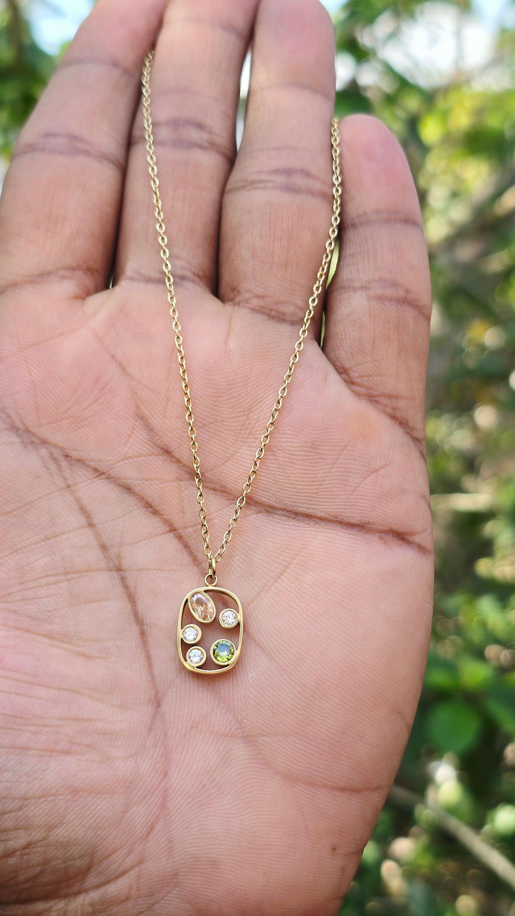 Gold Plated Cell Pendant | Anti Tarnish