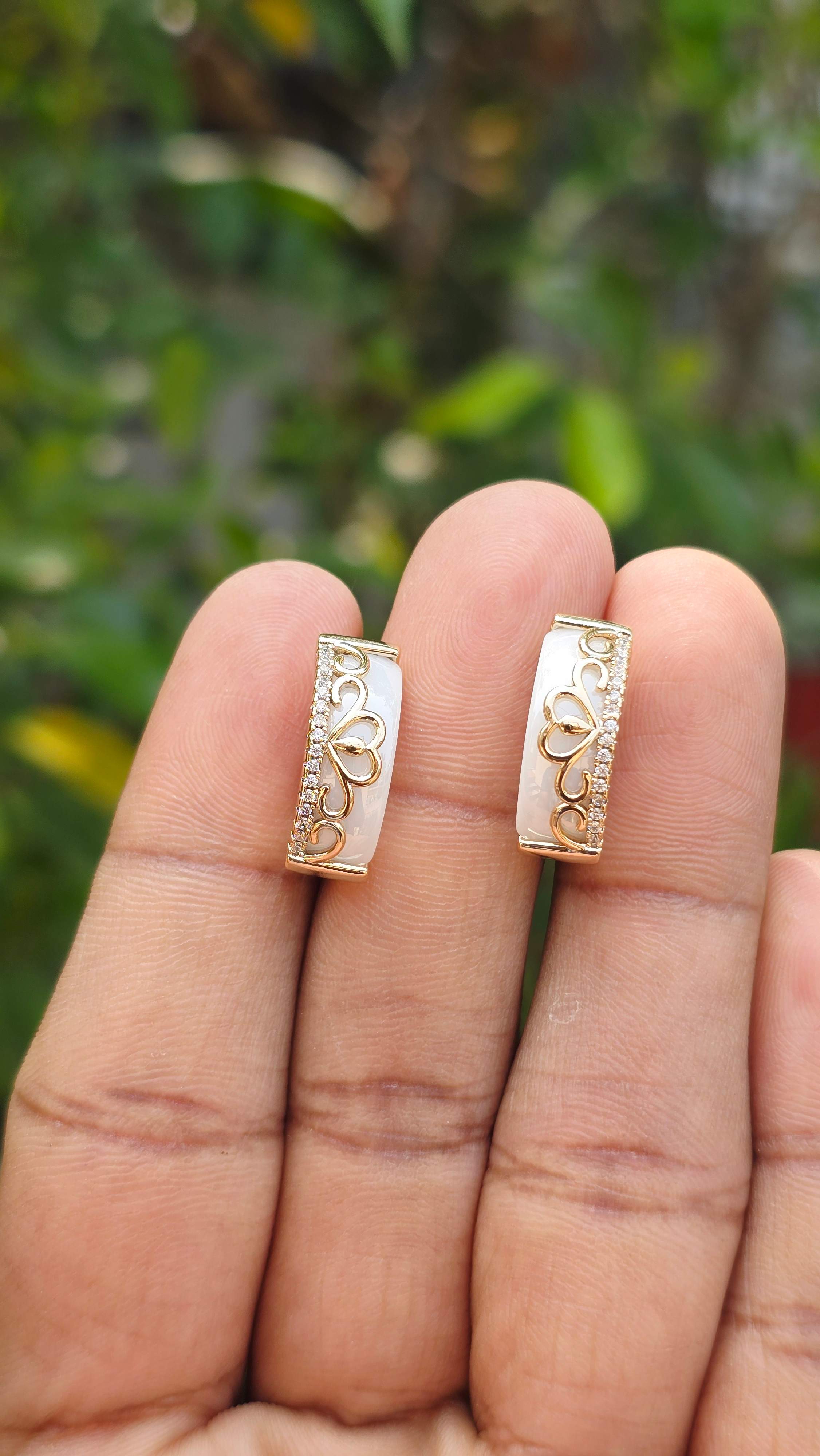 Gold Plated Cheese Earring | Anti Tarnish
