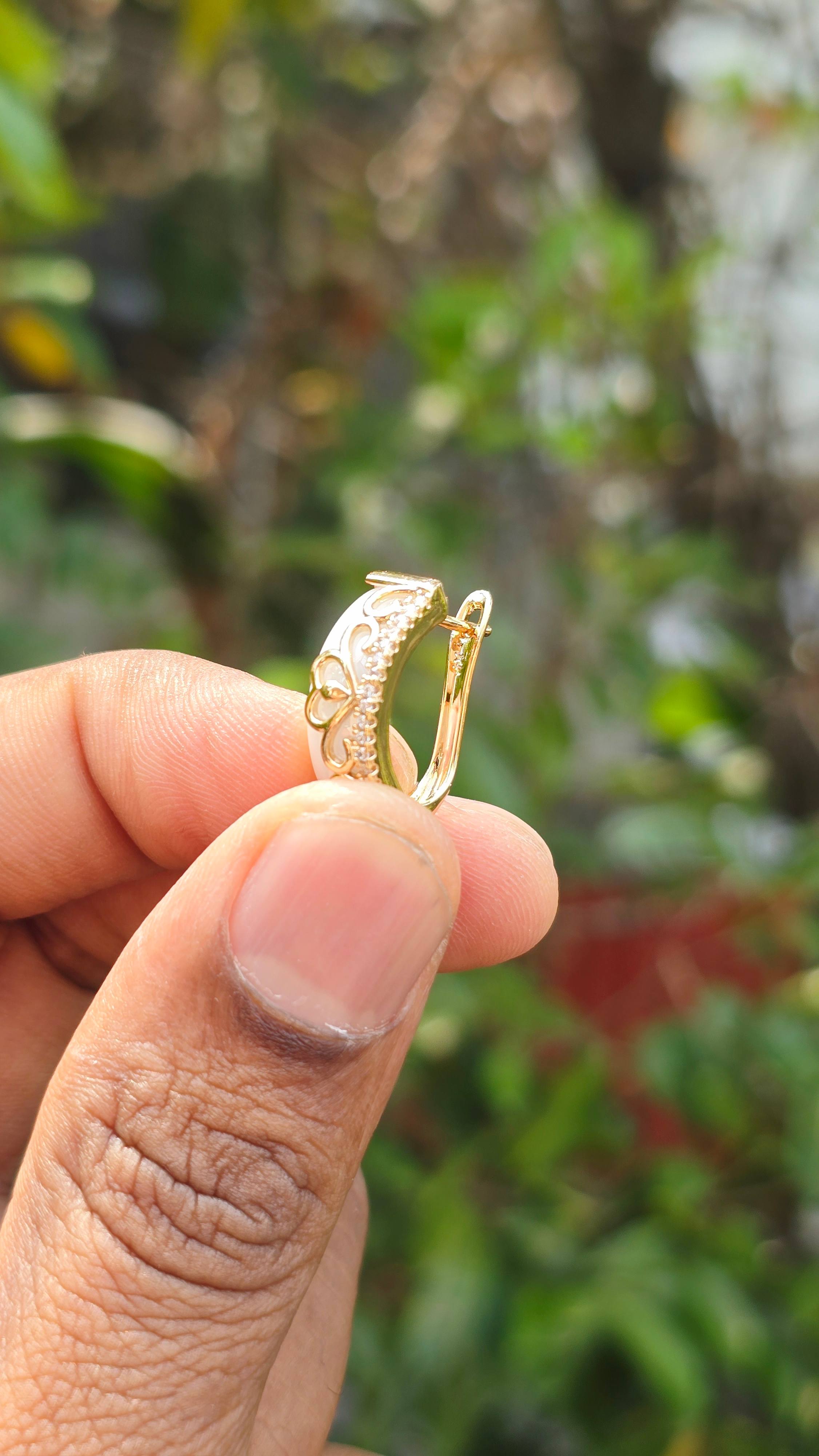 Gold Plated Cheese Earring | Anti Tarnish