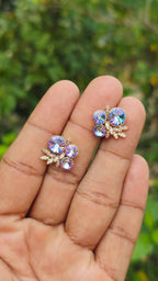 Gold Plated Coral Earring | Anti Tarnish