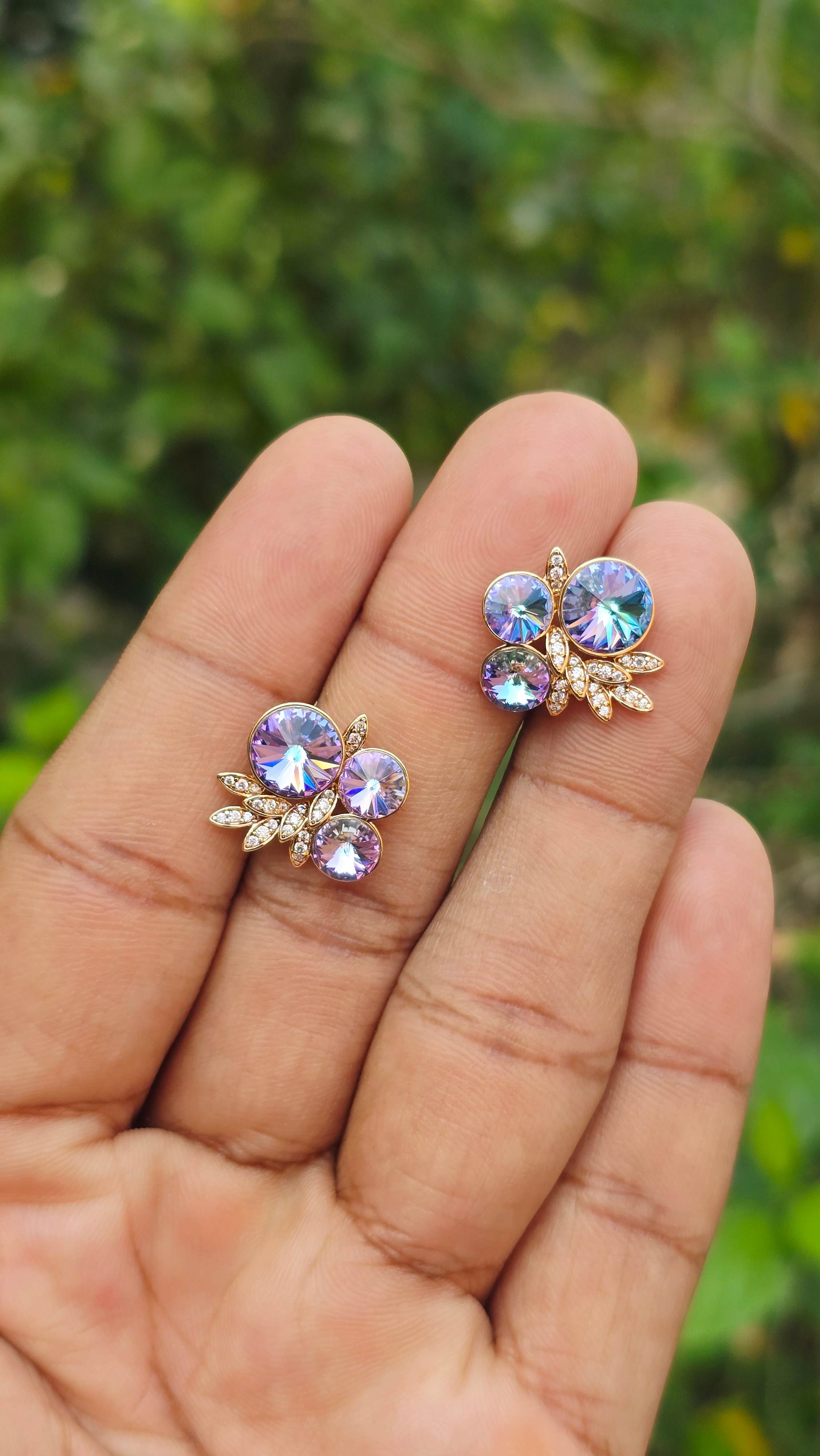 Gold Plated Coral Earring | Anti Tarnish