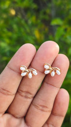Gold Plated Dew Studs | Anti Tarnish
