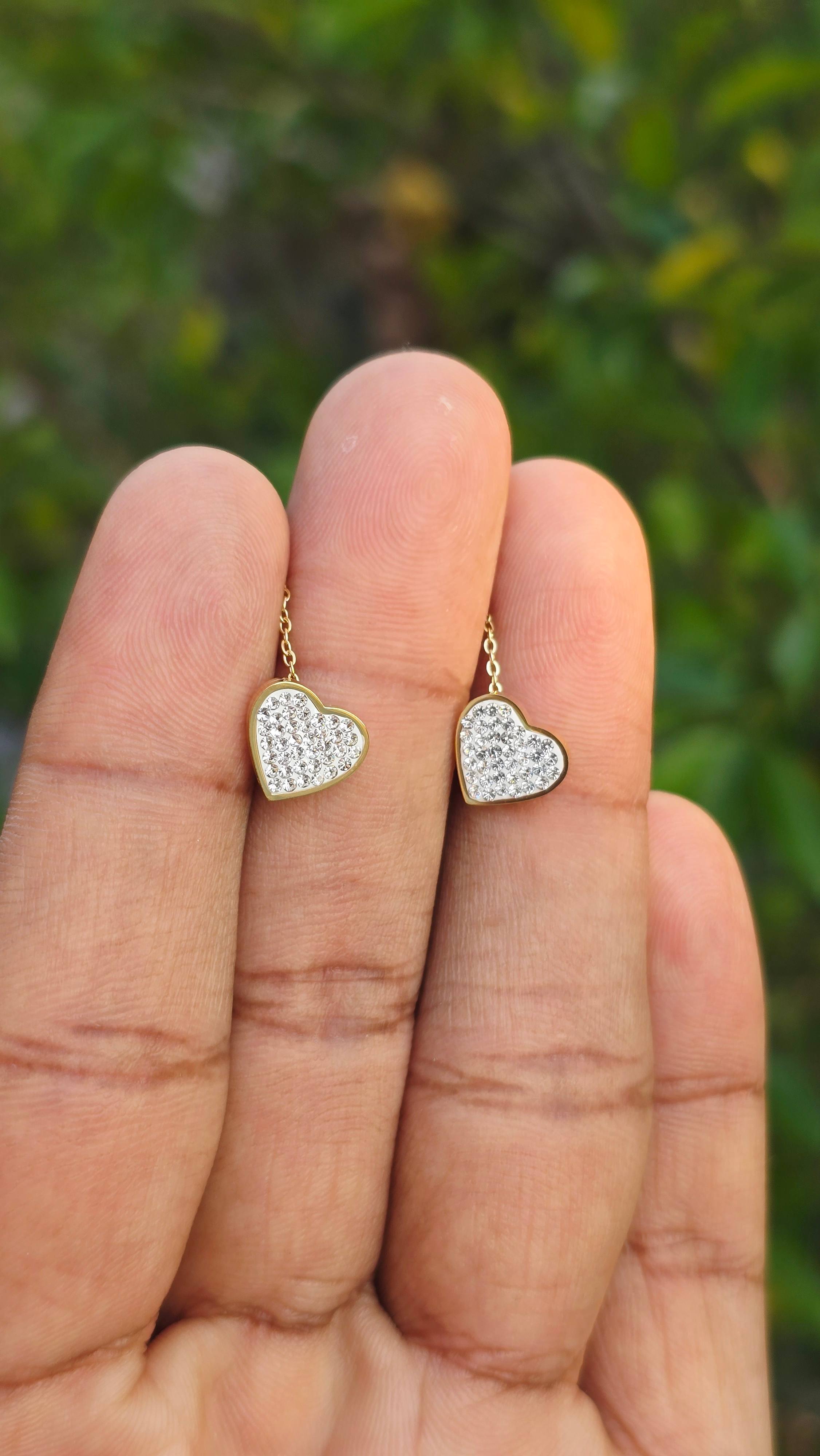 Gold Plated Emo Earring | Anti Tarnish