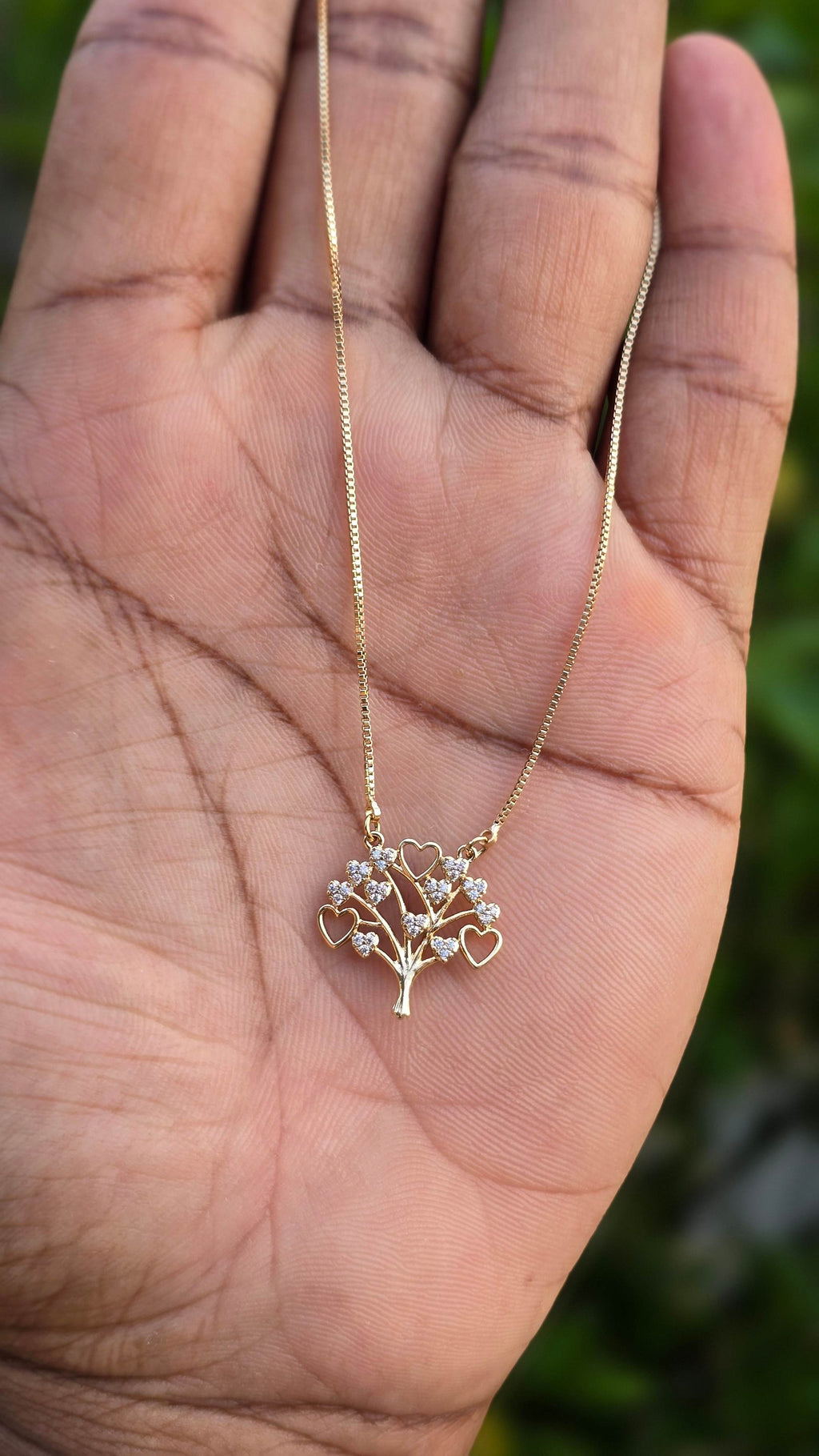 Gold Plated Eternity Tree Pendant | Anti Tarnish