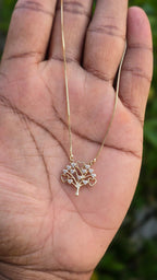 Gold Plated Eternity Tree Pendant | Anti Tarnish