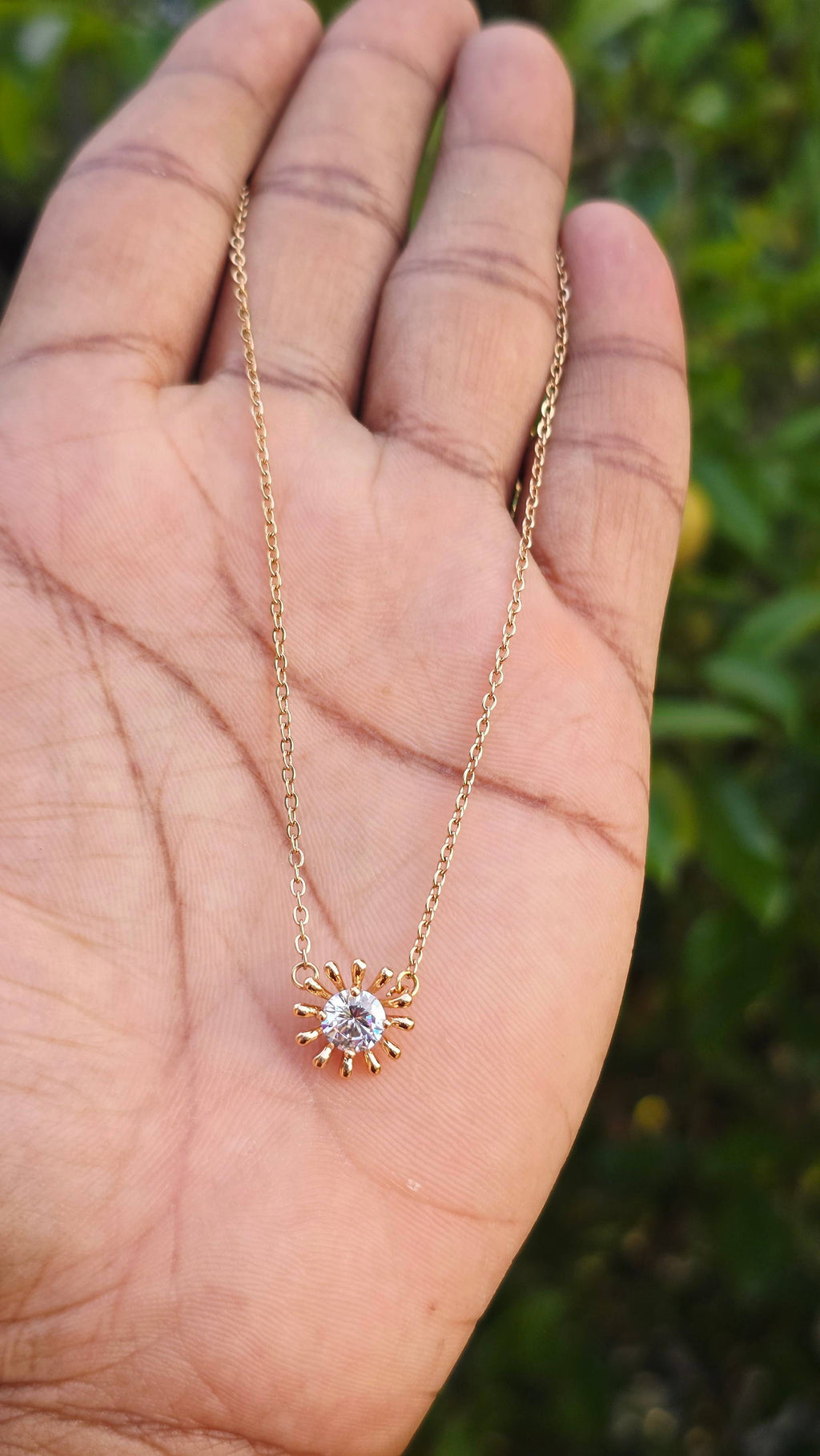 Gold Plated Eva Pendant | Anti Tarnish