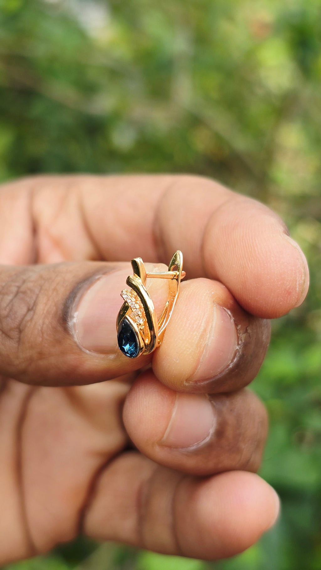 Gold Plated Eye Earring | Anti Tarnish