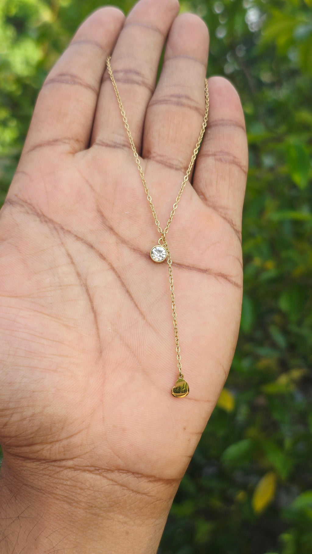 Gold Plated Hanging Love Pendant | Anti Tarnish