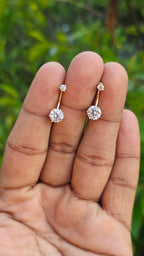 Gold Plated Hanging Studs | Anti Tarnish