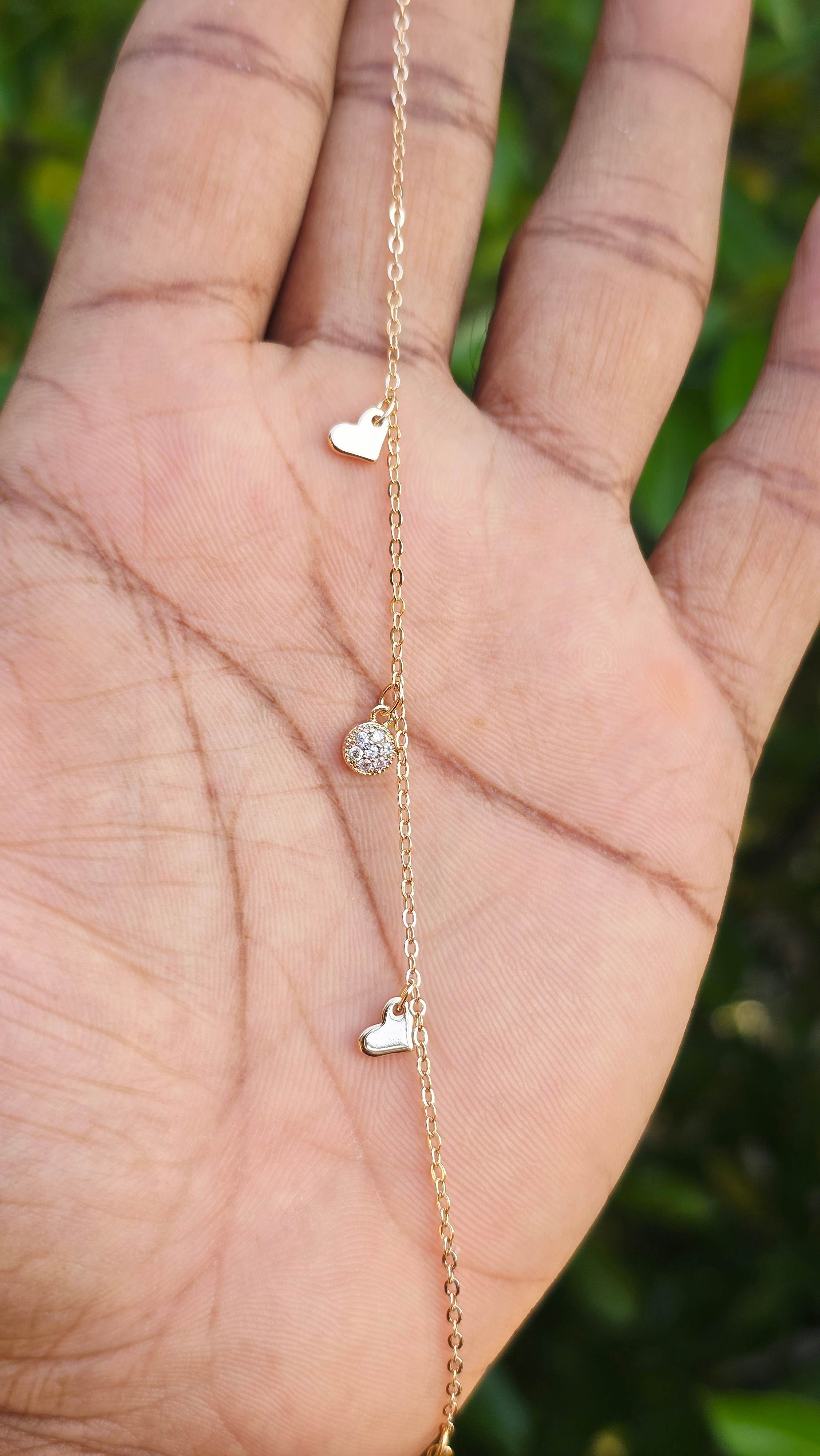 Gold Plated Heart Bracelet | Anti Tarnish