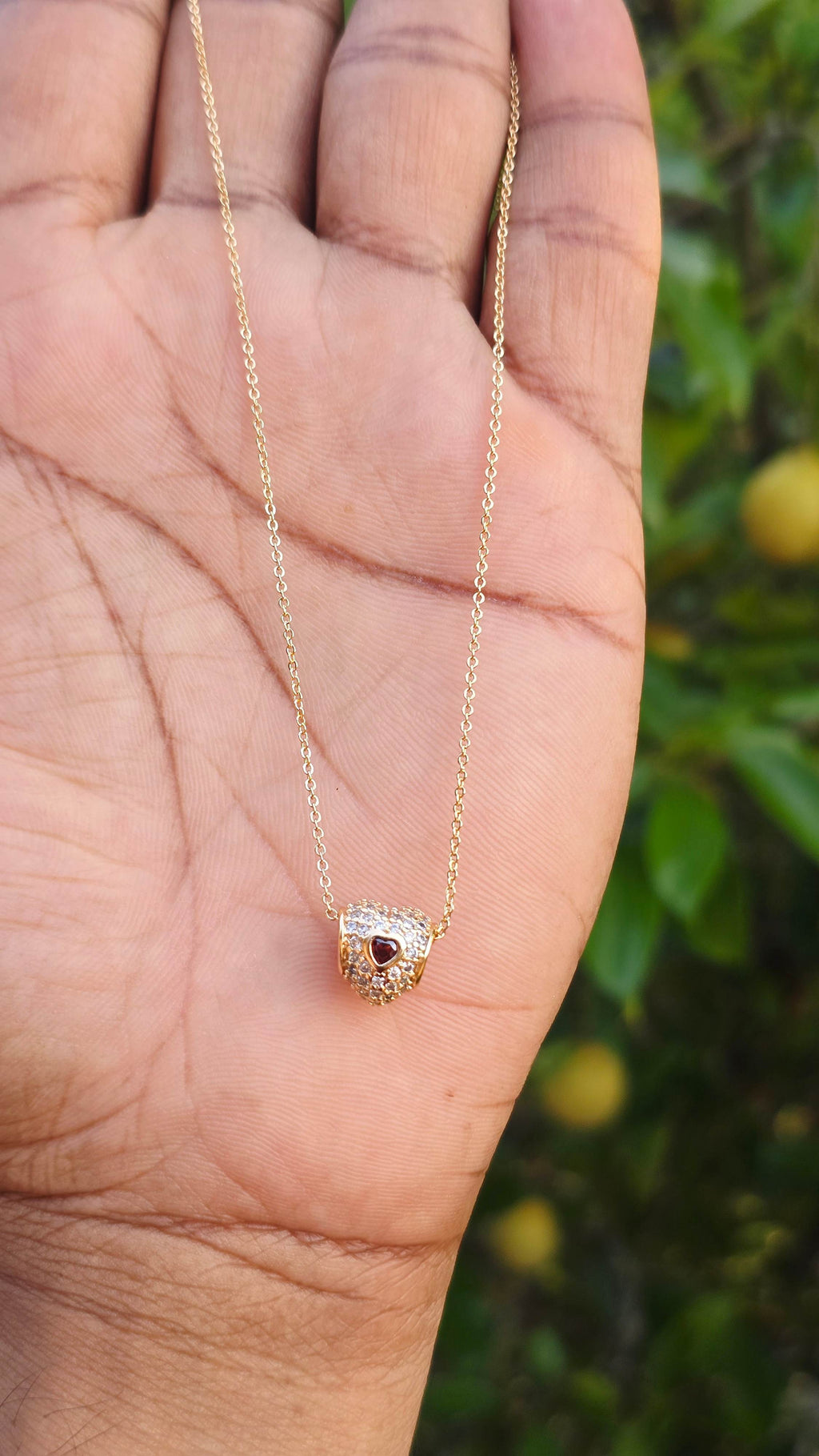 Gold Plated Heart Pendant | Anti Tarnish