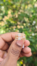 Gold Plated Illusion Ring | Anti Tarnish
