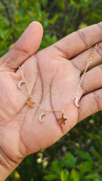 Gold Plated Moon Bracelet | Anti Tarnish
