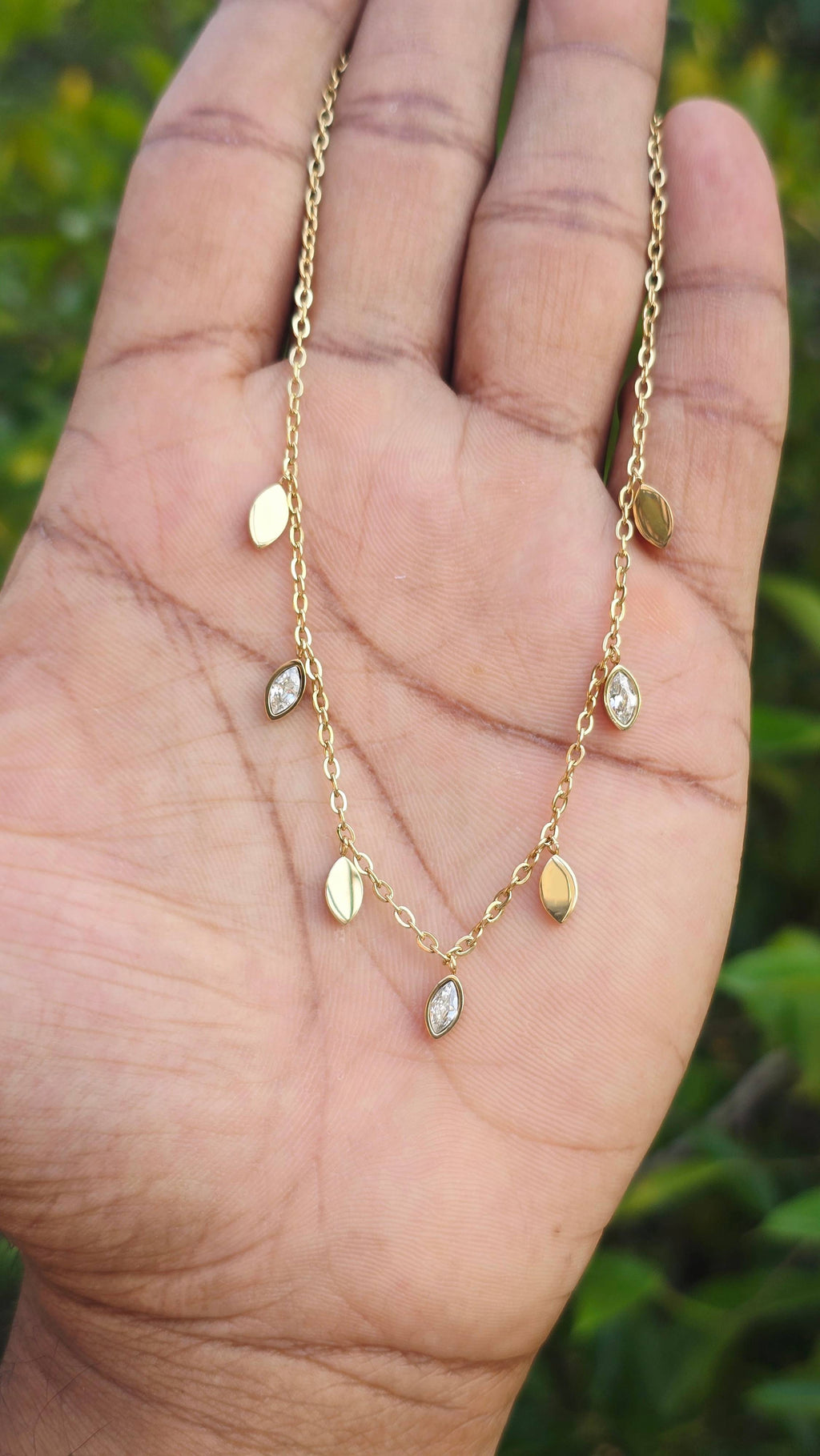 Gold Plated Dew Necklace | Anti Tarnish