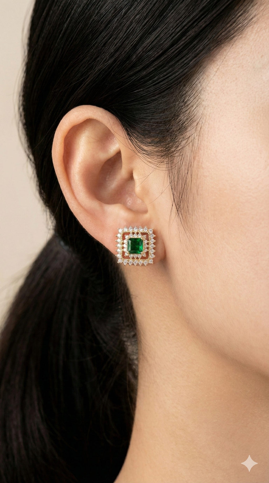Gold Plated Ocean Studs  | Anti Tarnish