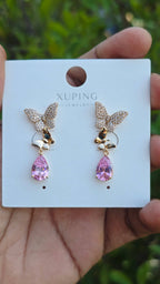 Gold Plated Orbs Earring | Anti Tarnish