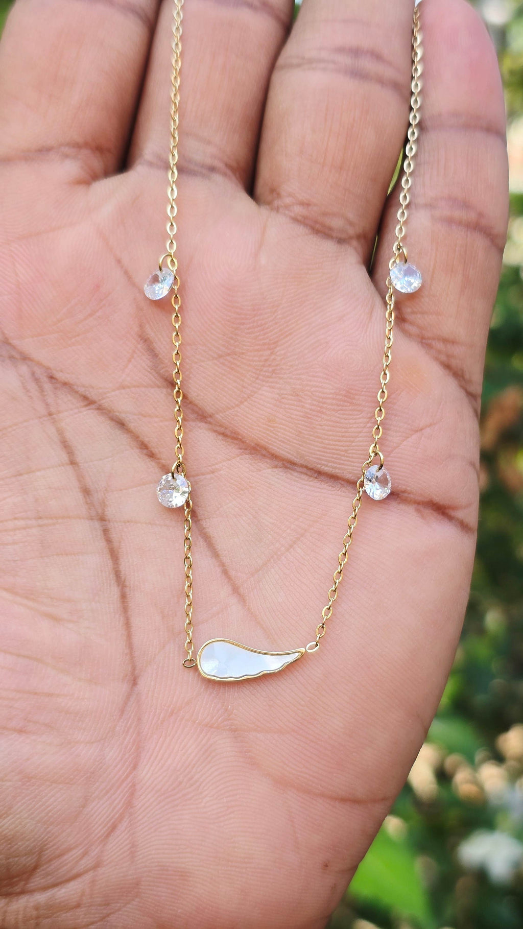 Gold Plated Palm Pendant | Anti Tarnish