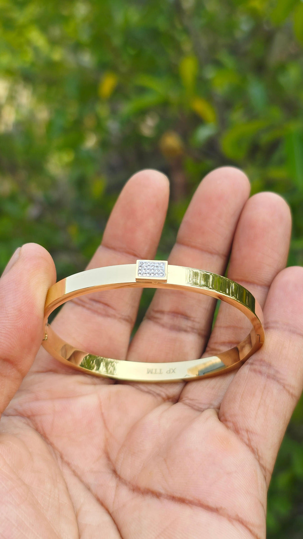 Gold Plated Plain Bracelet | Anti Tarnish
