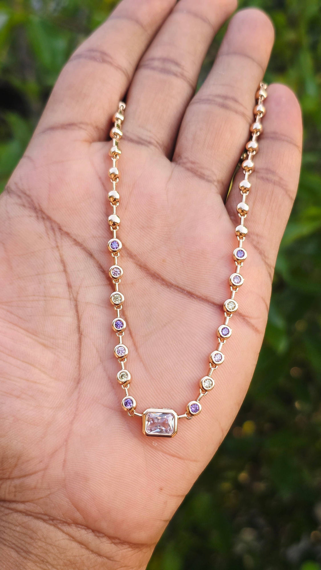 Gold Plated Radiant Necklace | Anti Tarnish