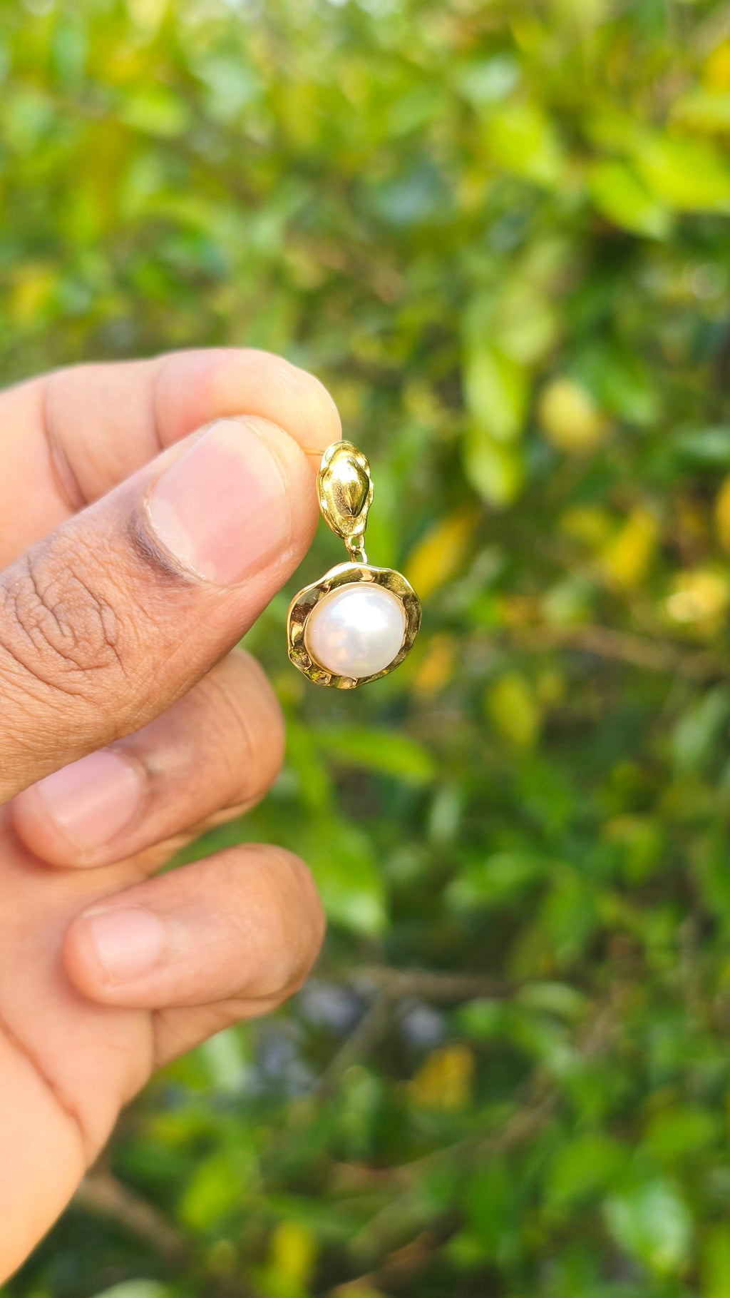 Gold Platee See Earring | Anti Tarnish