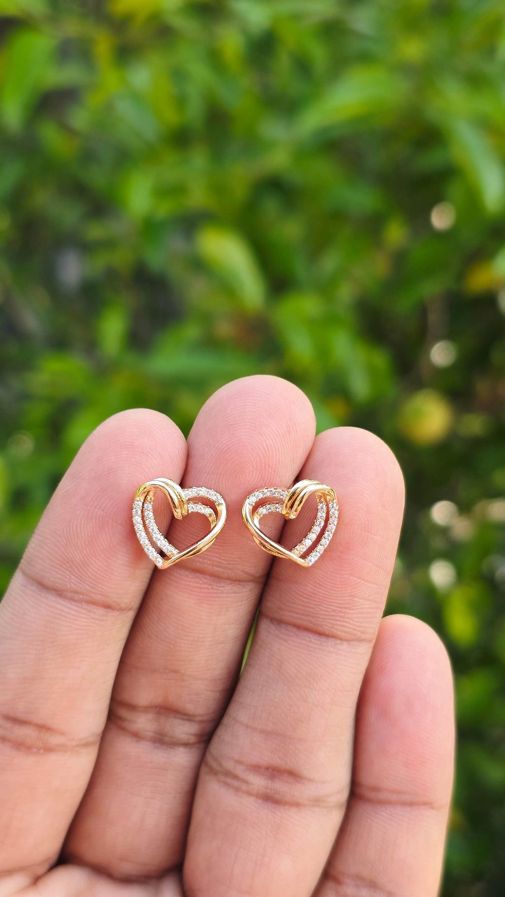 Gold Plated Soulmate Studs | Anti Tarnish
