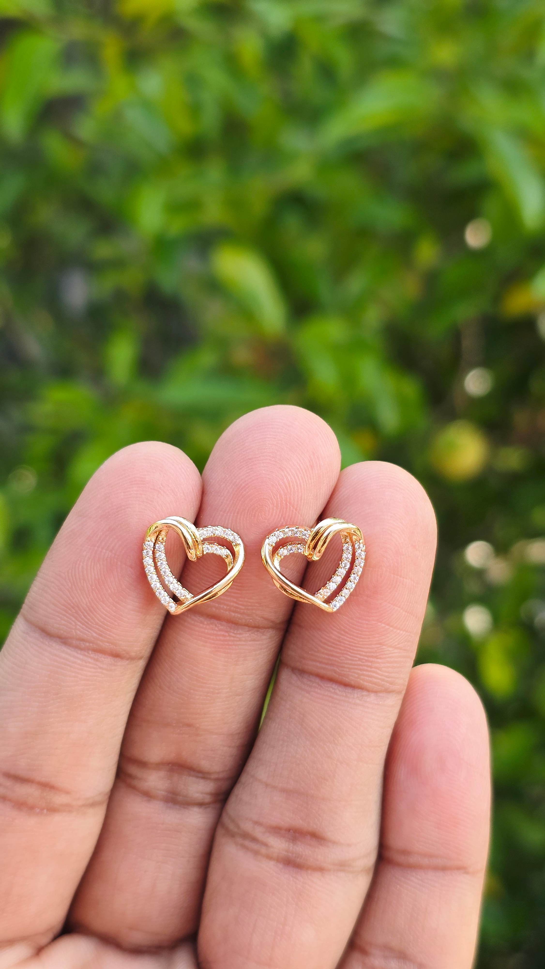 Gold Plated Soulmate Studs | Anti Tarnish