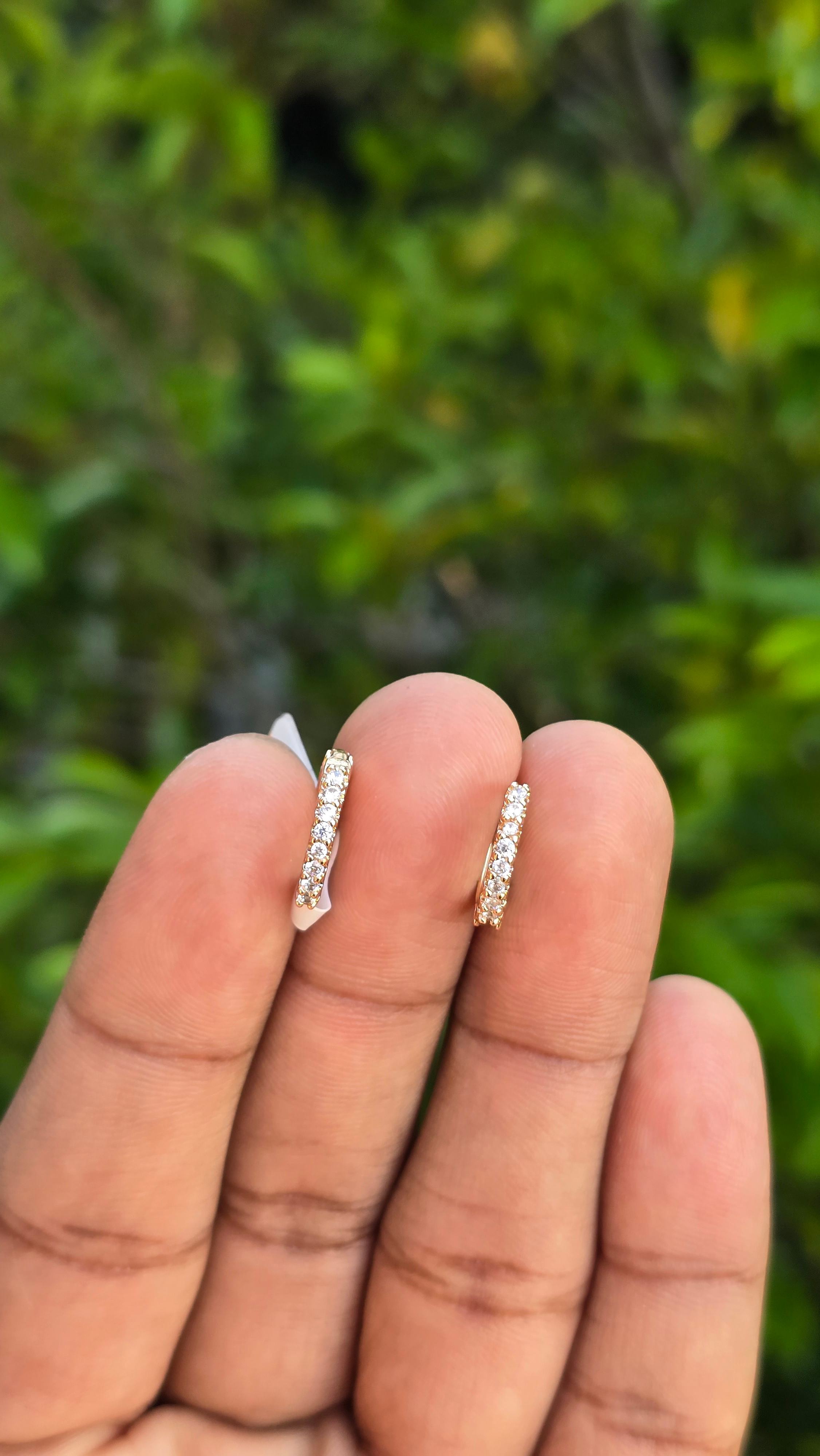 Gold Plated Sparkle Studs | Anti Tarnish