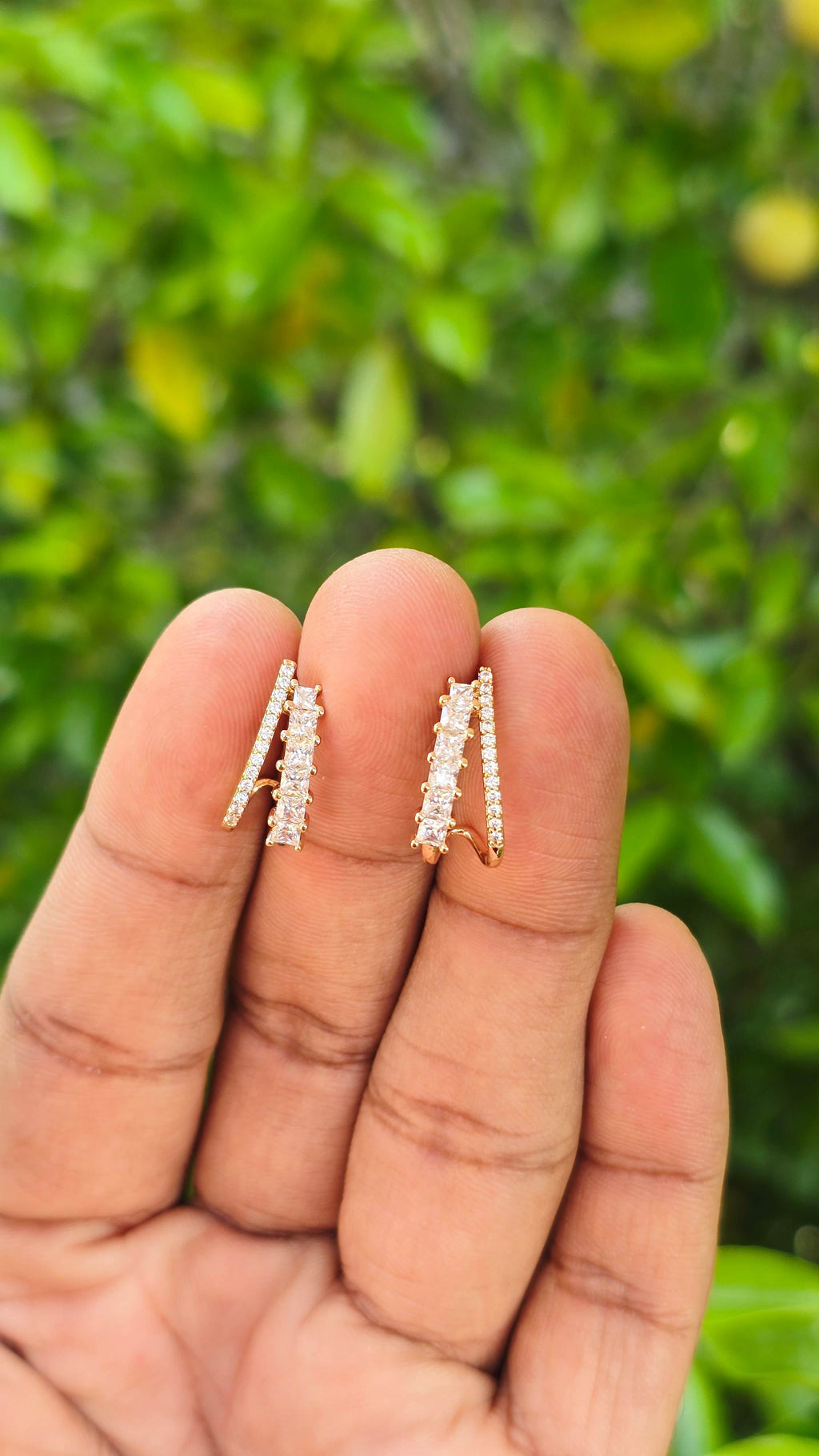 Gold Plated Split Studs  | Anti Tarnish