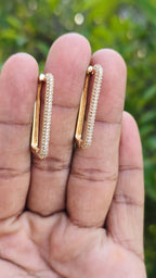 Gold Plated Square Earrirng | Anti Tarnish