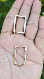 Gold Plated Square Earrirng | Anti Tarnish