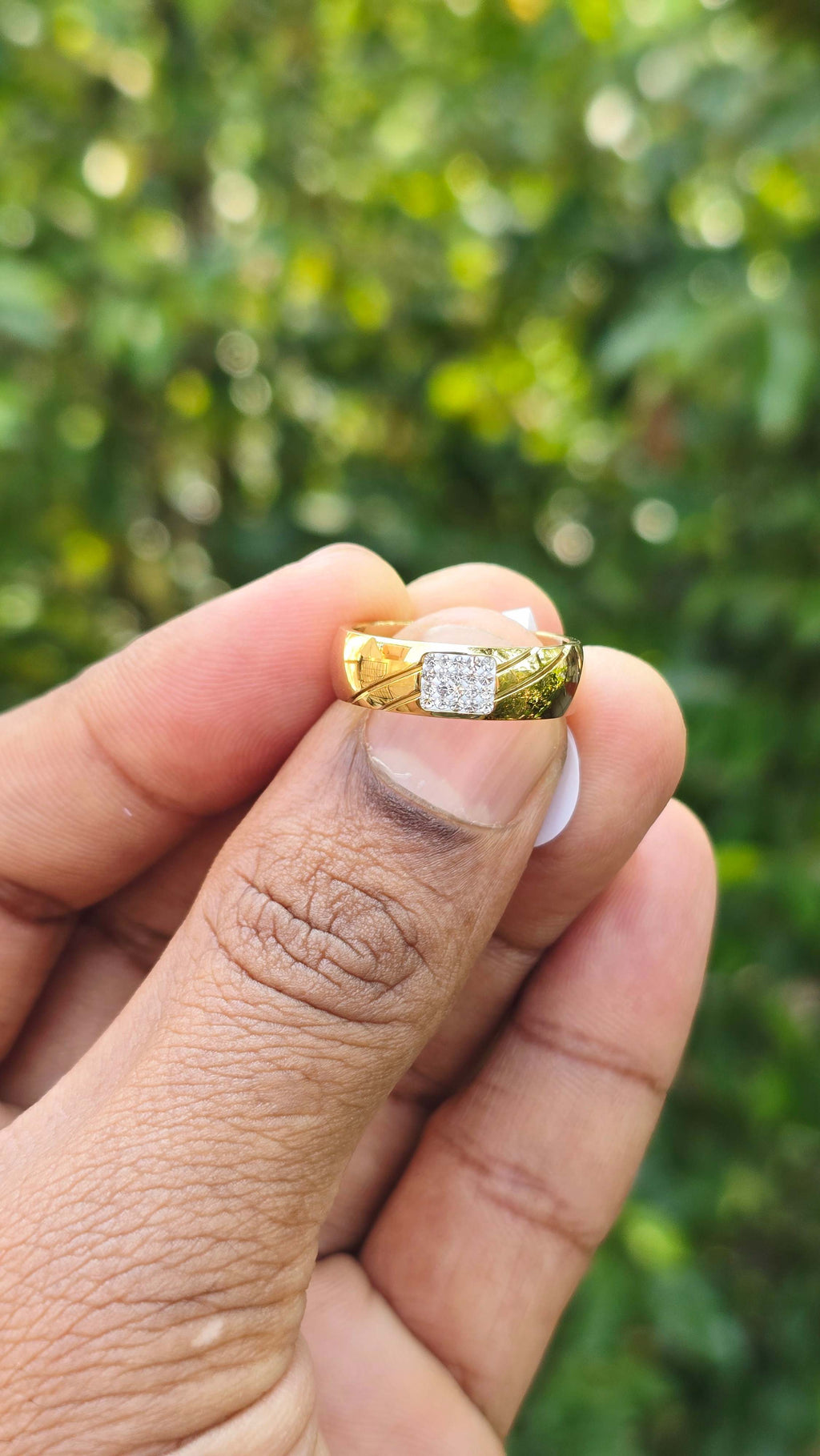 Gold Plated Square Ring | Anti Tarnish