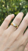 Gold Plated Square Ring | Anti Tarnish