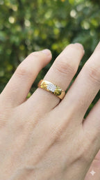 Gold Plated Square Ring | Anti Tarnish