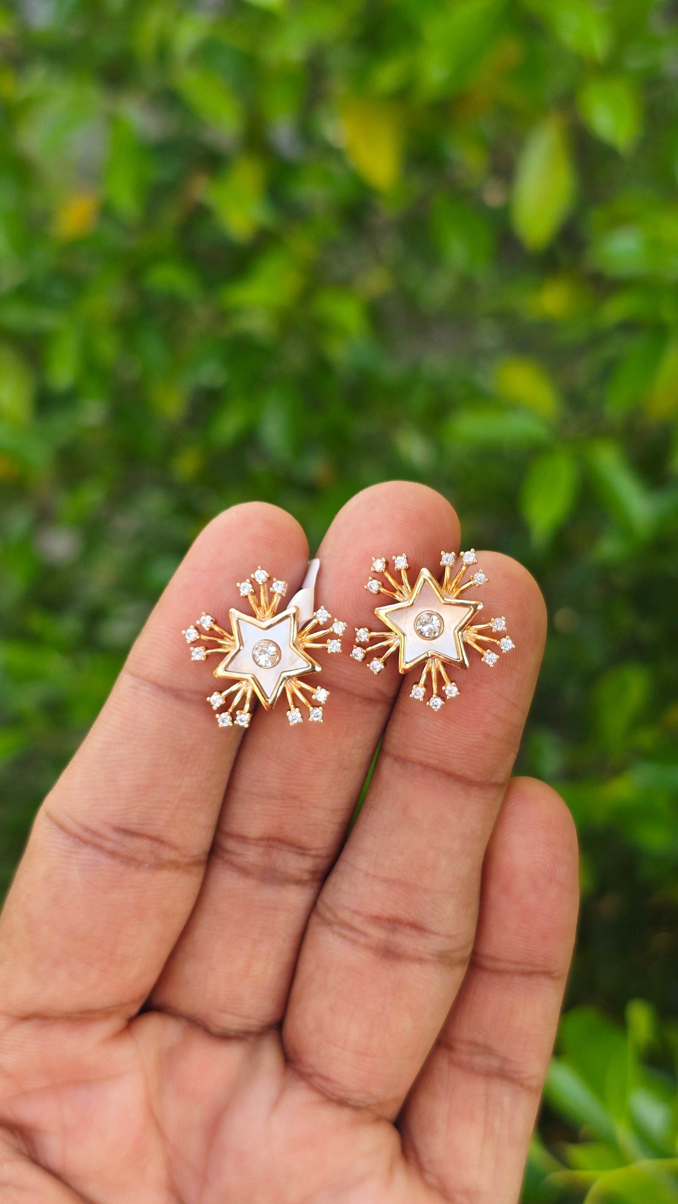 Gold Plated Stella Studs  | Anti Tarnish