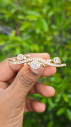 Gold Plated Three Stone Bracelet | Anti Tarnish
