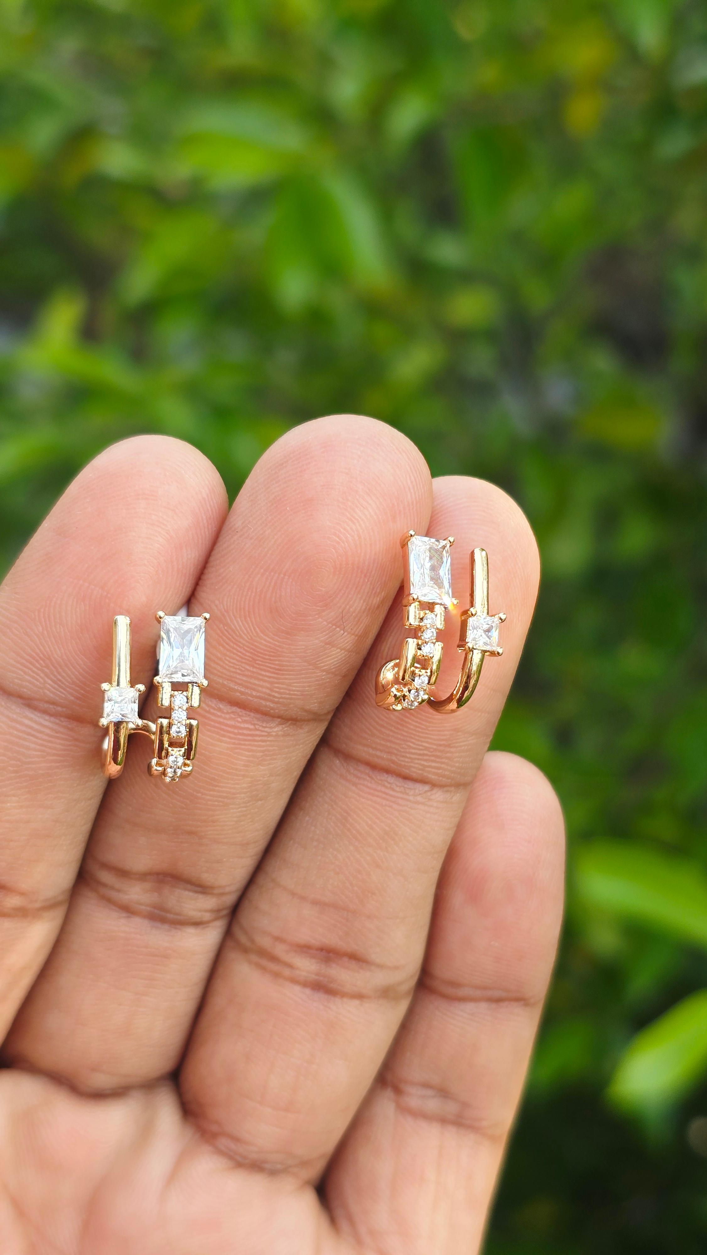 Gold Plated Twinbar Studs | Anti Tarnish